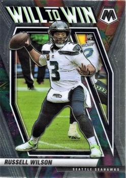 2021 Panini Mosaic - Will to Win #WW-5 Russell Wilson Front