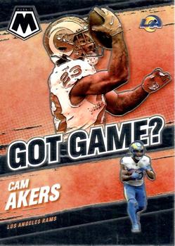 2021 Panini Mosaic - Got Game? #GG-9 Cam Akers Front