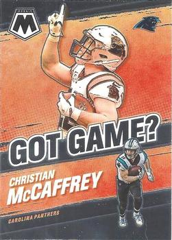 2021 Panini Mosaic - Got Game? #GG-10 Christian McCaffrey Front
