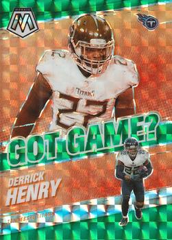 2021 Panini Mosaic - Got Game? Mosaic Green #GG-2 Derrick Henry Front