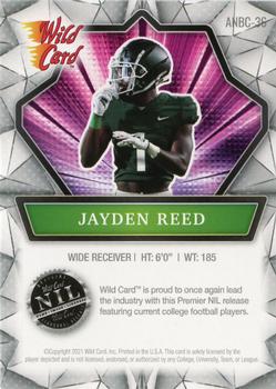 2021 Wild Card Alumination NIL #ANBC-36 Jayden Reed Back