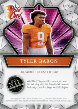 2021 Wild Card Alumination NIL #ANBC-81 Tyler Baron Back