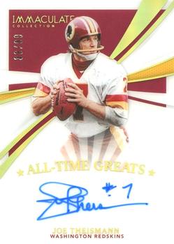 2021 Panini Immaculate - All-Time Greats Signatures #ATG-JT Joe Theismann Front