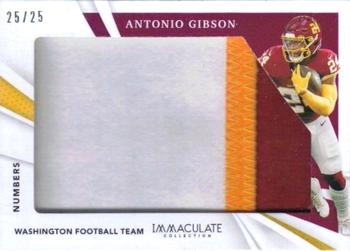 2021 Panini Immaculate - Immaculate Numbers #IL-AG Antonio Gibson Front