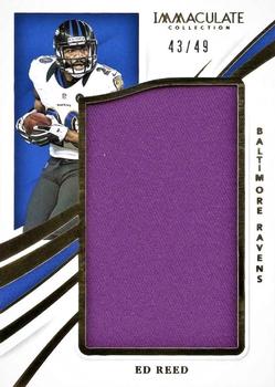 2021 Panini Immaculate - Immaculate HOF Jerseys #HOF-ER Ed Reed Front