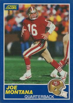 1989 Score - Promos #1 Joe Montana Front