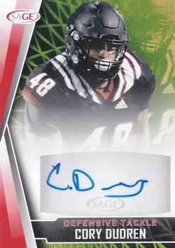 2022 SAGE - Autographs Red #A-CD Cory Durden Front