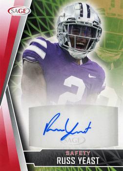 2022 SAGE - Autographs Red #A-RY Russ Yeast Front