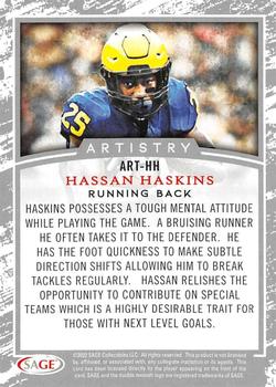 2022 SAGE - Artistry #ART-HH Hassan Haskins Back