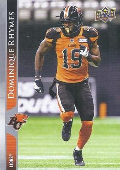 2021 Upper Deck CFL #110 Dominique Rhymes Front