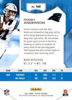 2021 Panini Playoff #160 Robby Anderson Back