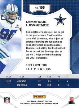 2021 Panini Playoff - Goal Line #105 DeMarcus Lawrence Back