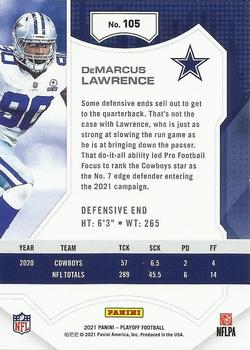 2021 Panini Playoff - Red Zone #105 DeMarcus Lawrence Back