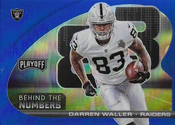 2021 Panini Playoff - Behind the Numbers Blue #BTN-DWA Darren Waller Front
