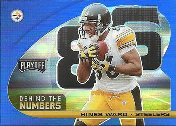 2021 Panini Playoff - Behind the Numbers Blue #BTN-HWA Hines Ward Front