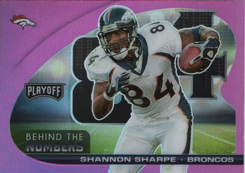 2021 Panini Playoff - Behind the Numbers Pink #BTN-SSH Shannon Sharpe Front