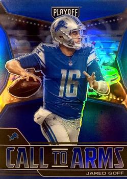 2021 Panini Playoff - Call to Arms Blue #CA-JGO Jared Goff Front