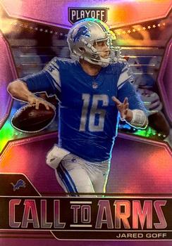 2021 Panini Playoff - Call to Arms Pink #CA-JGO Jared Goff Front