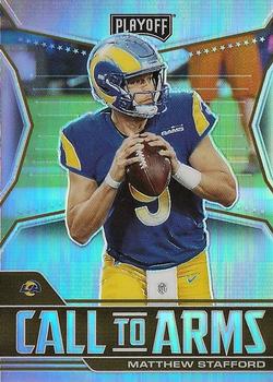 2021 Panini Playoff - Call to Arms Silver #CA-MST Matthew Stafford Front
