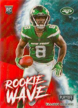 2021 Panini Playoff - Rookie Wave Red #RW-EMO Elijah Moore Front