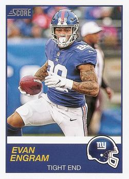 2019 Score New York Giants SGA #NYG4 Evan Engram Front