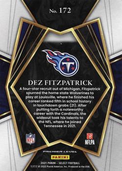 2021 Panini Select #172 Dez Fitzpatrick Back