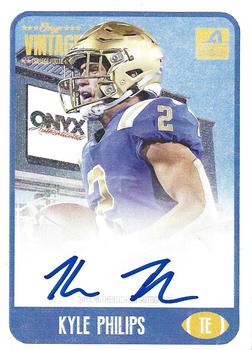 2021 Onyx Vintage College Football - Blue Signatures #CAKP Kyle Philips Front
