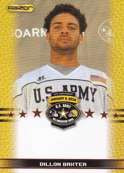 2010 Razor US Army All-American Bowl - SGA Samples #NNO Dillon Baxter Front