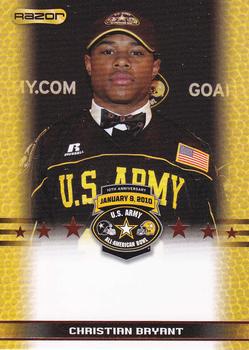 2010 Razor US Army All-American Bowl - SGA Samples #NNO Christian Bryant Front