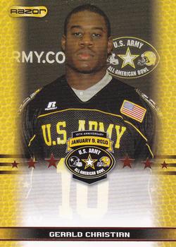 2010 Razor US Army All-American Bowl - SGA Samples #NNO Gerald Christian Front