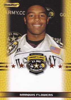 2010 Razor US Army All-American Bowl - SGA Samples #NNO Marquis Flowers Front