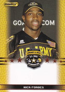 2010 Razor US Army All-American Bowl - SGA Samples #NNO Nick Forbes Front