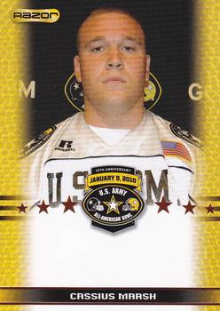 2010 Razor US Army All-American Bowl - SGA Samples #NNO Cassius Marsh Front