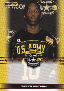 2010 Razor US Army All-American Bowl - SGA Samples #NNO Jaylen Watkins Front