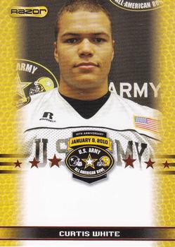 2010 Razor US Army All-American Bowl - SGA Samples #NNO Curtis White Front
