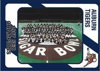 1989 Collegiate Collection Auburn Tigers (200) #7 1987 SEC Champions Front