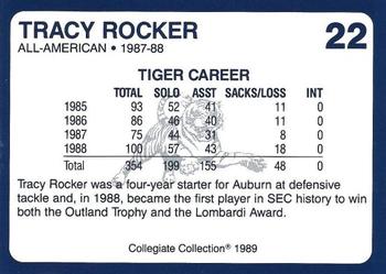 1989 Collegiate Collection Auburn Tigers (200) #22 Tracy Rocker Back