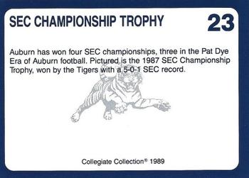 1989 Collegiate Collection Auburn Tigers (200) #23 SEC Trophy Back