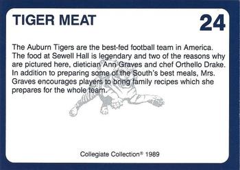 1989 Collegiate Collection Auburn Tigers (200) #24 Tiger Meat Back