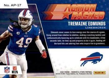 2021 Panini Rookies & Stars - Action Packed #AP-17 Tremaine Edmunds Back