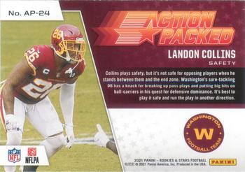 2021 Panini Rookies & Stars - Action Packed #AP-24 Landon Collins Back