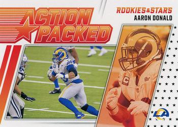 2021 Panini Rookies & Stars - Action Packed #AP-27 Aaron Donald Front