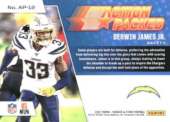 2021 Panini Rookies & Stars - Action Packed Platinum #AP-12 Derwin James Jr. Back