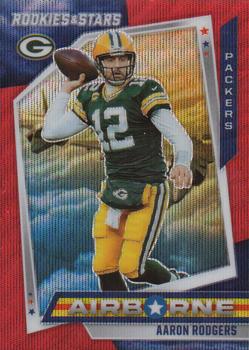 2021 Panini Rookies & Stars - Airborne Red Prizm #AB-7 Aaron Rodgers Front