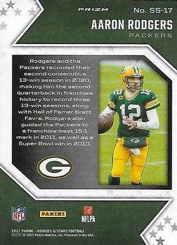 2021 Panini Rookies & Stars - Star Studded Red Wave #SS-17 Aaron Rodgers Back