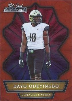 2021 Wild Card Alumination - Red #ABC-36 Dayo Odeyingbo Front