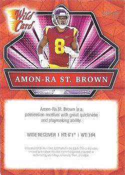 2021 Wild Card Alumination - Red #ABC-68 Amon-Ra St. Brown Back