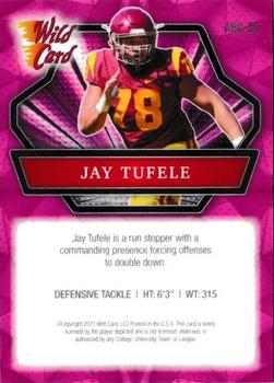 2021 Wild Card Alumination - Pink #ABC-35 Jay Tufele Back
