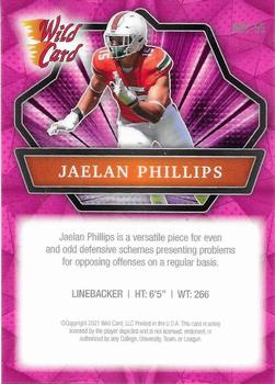 2021 Wild Card Alumination - Pink #ABC-55 Jaelan Phillips Back