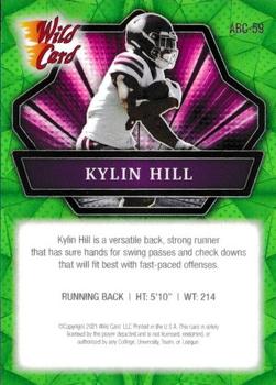 2021 Wild Card Alumination - Green #ABC-59 Kylin Hill Back
